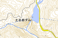 土呂部ダム地図